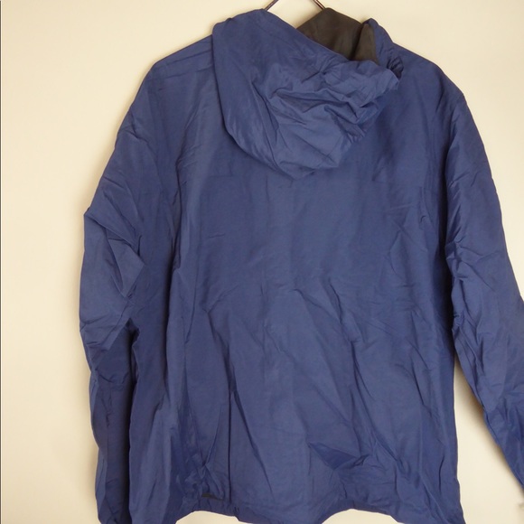 Columbia Full Zip Cotton Nylon Blend Hooded Windbreaker Performance Jacket NWT - Picture 3 of 10